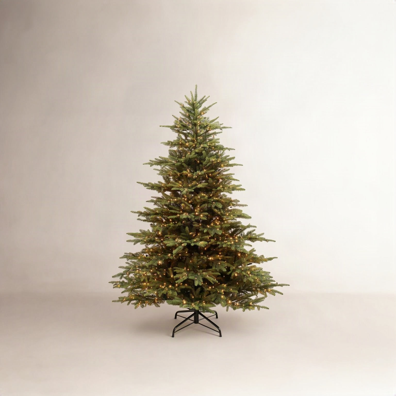 Alpine 7.5' Pre-Lit Pine Christmas Tree