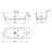 67 Inch Freestanding Solid Surface Soaking Bathtub For Bathroom
