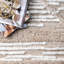 Tapis beige à poils longs Croce-2023510658