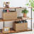 Wicker Storage Basket, Set Of 2 Hand-Woven Paper Rope Wicker Basket, Small Storage Baskets For Organizing Toilet Paper Basket, Foldable Large Cube Storage Organizer Bins For Shelves-2041632925