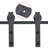 Steel Standard Single Door Barn Door Hardware Kit