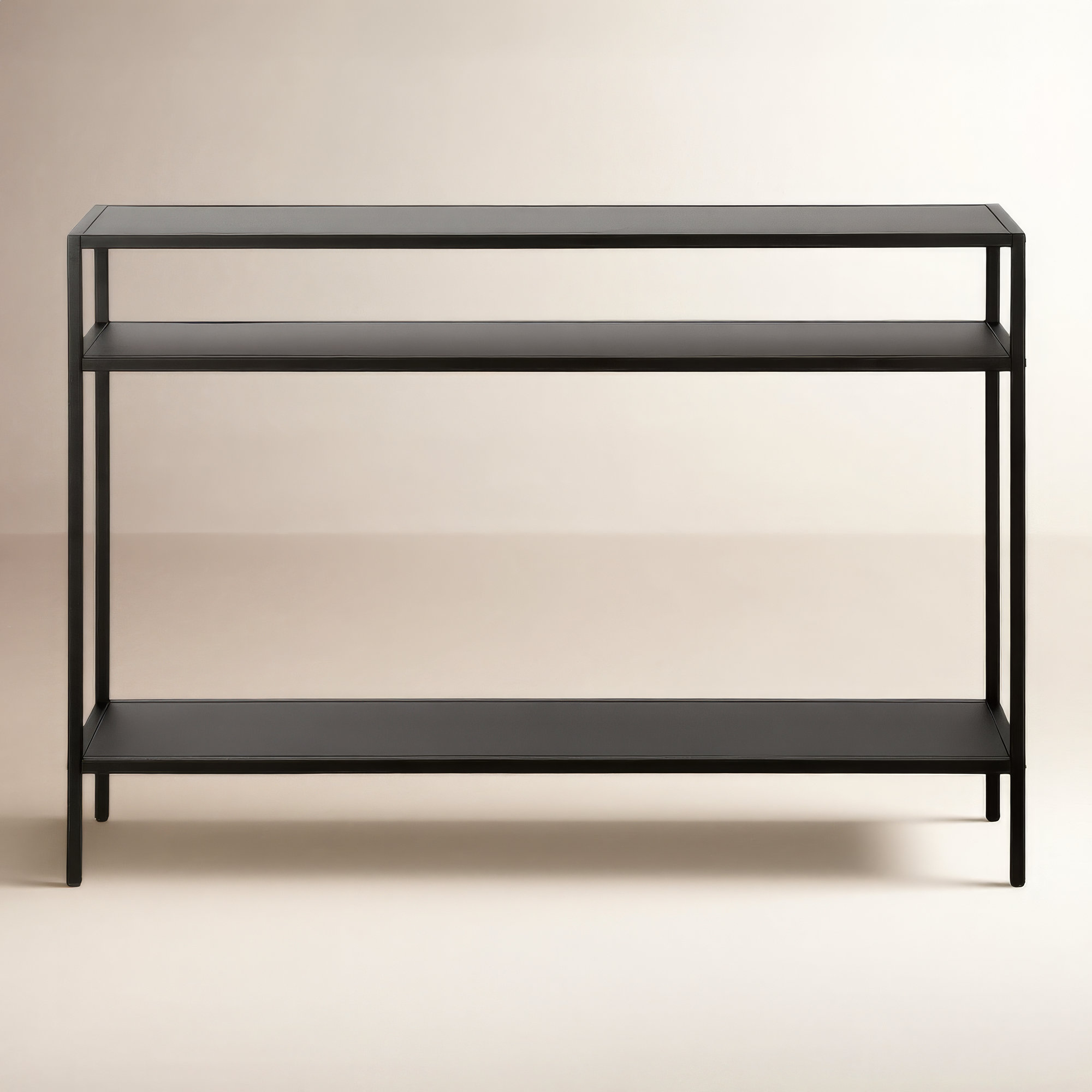 Aisha Console Table, Blackened Bronze, 30" H x 42" W x 10" D