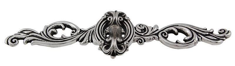 Poignée fantaisie Sforza 1,625 po, Argent antique