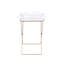 Table-plateau en acrylique et cuivre transparent Cercie