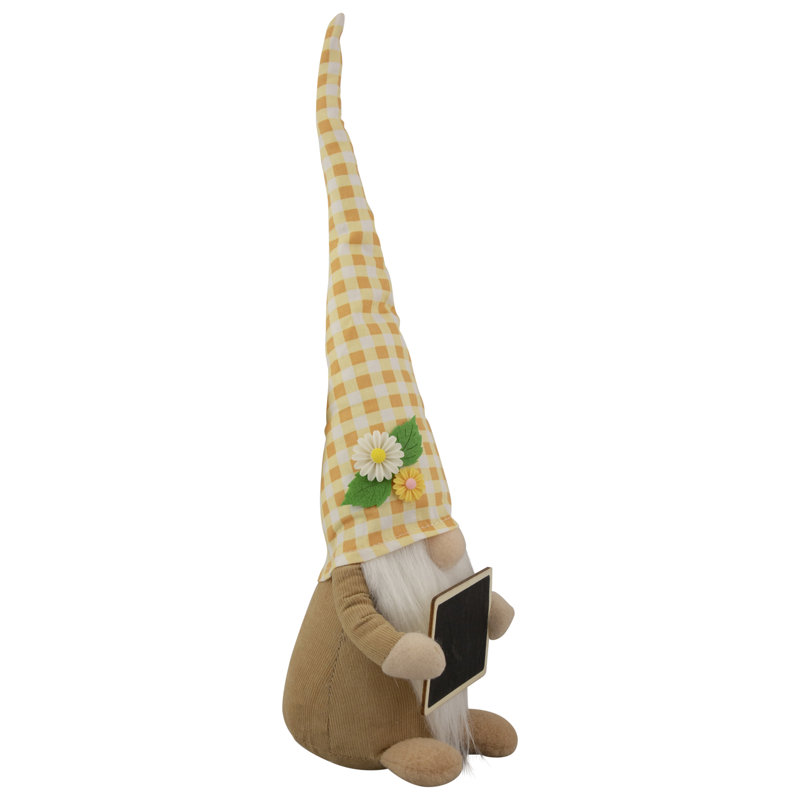 Gnome floral 16 "avec babillard 16", Jaune