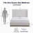 Upholstered Wingback Bed,No Box Spring Needed-884941540
