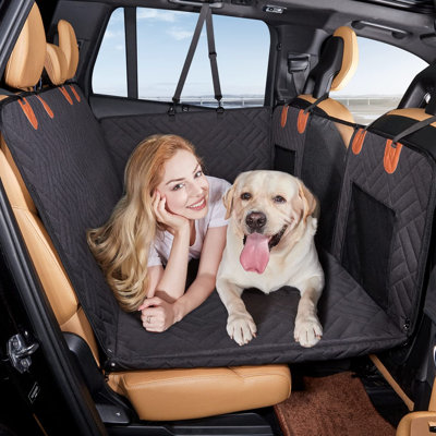 SUV Cargo Liner for Dogs, Waterproof Trunk Cover for SUVs with Bumper Flap Protector, Scratchproof Durable 600D Oxford Fabric, Non-Slip, Machine Washable