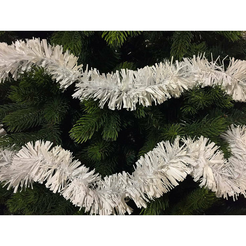 8cm Faux Garland, White