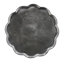 Table d'appoint feuille d'aluminium avec élégance antique argentée