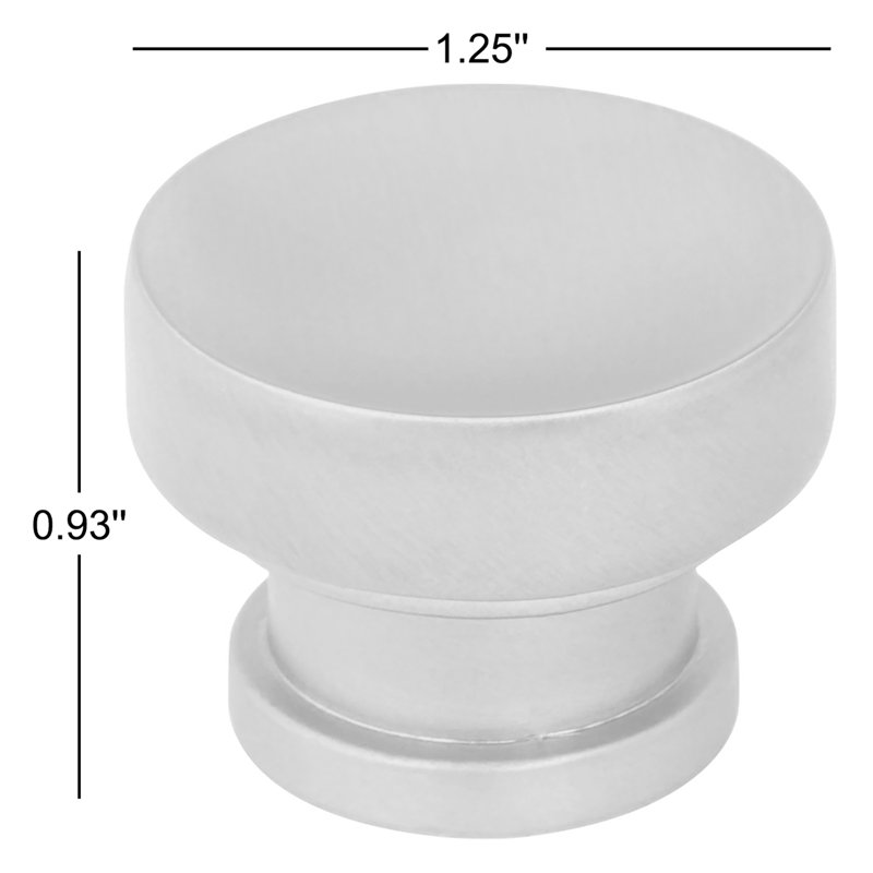 Elara Mushroom Knob, Satin Bronze