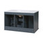Meuble-lavabo mural 36 po avec lavabo et tiroirs en céramique, meuble-lavabo simple de style français avec charnières à fermeture douce-129445336