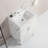 Compact Storage Solid Wood Marble Vanity Elegant Style For Small Bathroom
