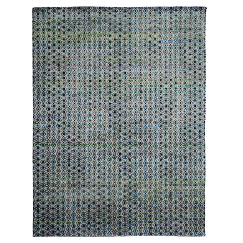 Aura Alchemy Silk Rug - Varanasi, Runner 2'10" x 12'