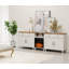 Scarlett 88.4" Electric Fireplace Storage Credenza