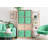 Sorbus 1" Foldable Fabric Storage Cube Bins with Handles in Teal