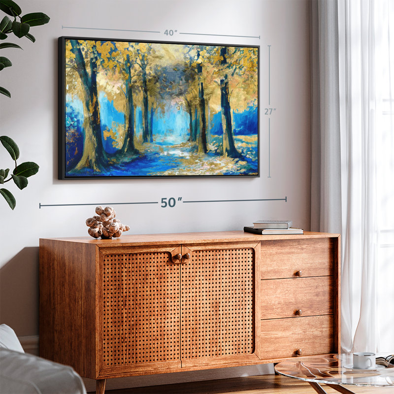 " Abstract Forest ", 40" H x 27" W