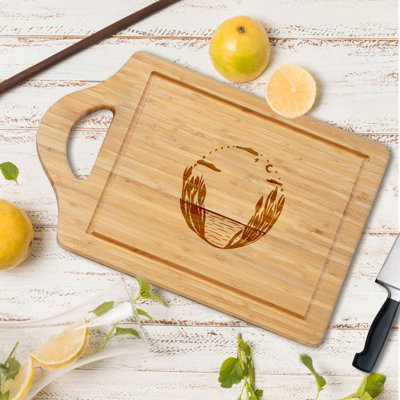 Boho Charm - 1 Piece Bamboo Cutting Board