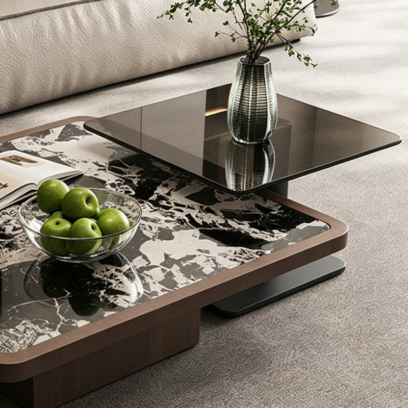 Ensemble de tables basses Modern, H 11,4 po x L 39,4 po x l 39,4 po