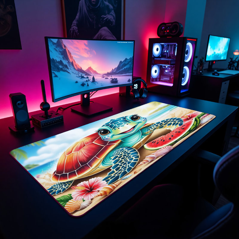 Polyester Desk Pad, 14.4x12.1