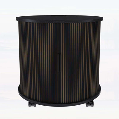 Modern Nightstand with Built-in Charging Station,Sliding Door,Ideal for Bedrooms and Living Rooms.