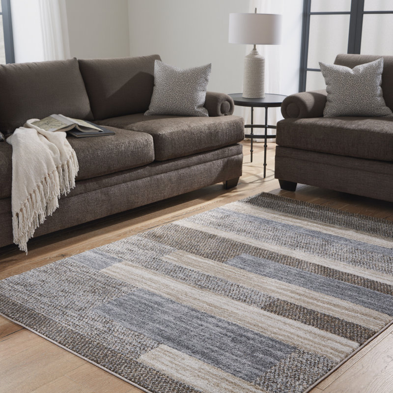 Chasmin Striped Indoor Rug, Rectangle 5' x 7'
