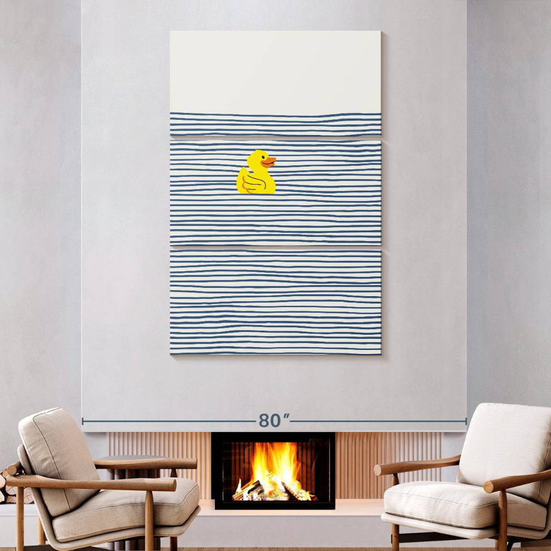 Ashelle Yellow Rubber Duck, 74" H x 48" W