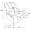 Fauteuil inclinable et oscillant Elodie-296305485