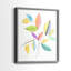 Feuilles de couleurs vives I - impression encadrée de qualité supérieure - prête à être accrochée - aucun clou requis - aucun clou requis-616321941-616321942