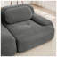 Canapé modulaire 2 places en velours côtelé l 80,3 po x P 69,2 po x H 27,5 po Everette