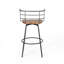 Ensemble de 2 tabourets pivotants Modern, utilisés dans la cuisine et la salle à manger