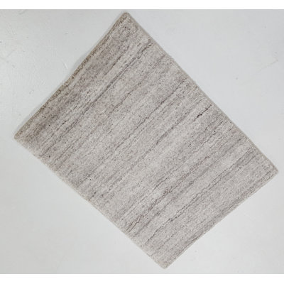 Omar Hand Loom Wool Light Gray Rug