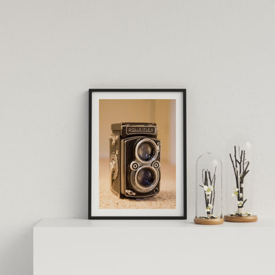 Vintage Camera 3 1 Piece Single Picture Frame Wall Art