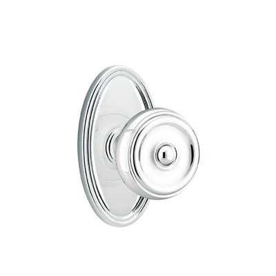 Privacy Waverly Knob with Oval Rose