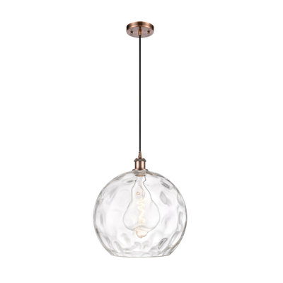 Roxane 1-Light Dimmable Steel Single Pendant