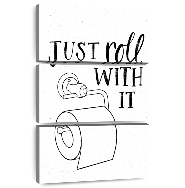Tergel Bathroom Puns, 57" H x 36" W