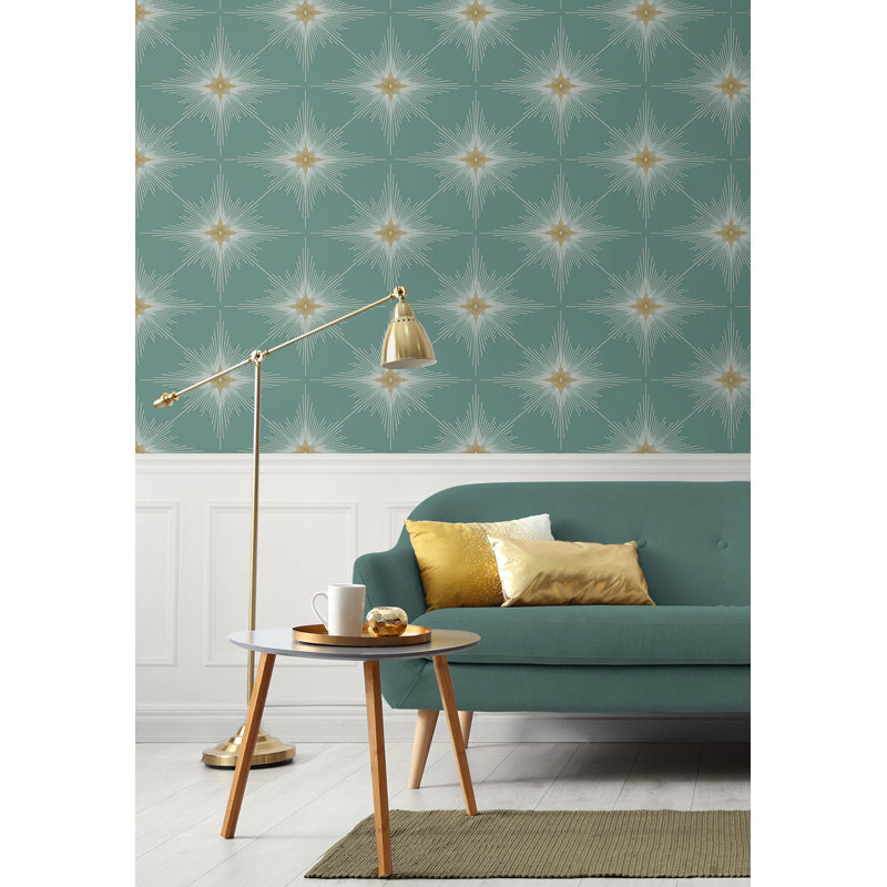 Kippar Starburst Roll, Seabreeze, 216" L x 20.5" W