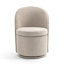 Fauteuil d'appoint pivotant avec dossier haut-1690956894