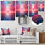 «Pink Diamond Horizon», art mural abstrait paysage-2097267779-2097267780
