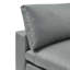 Chaise sans accoudoirs rembourrée en cuir Vegan-576088491