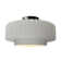 Ceramic LED Semi Flush Mount