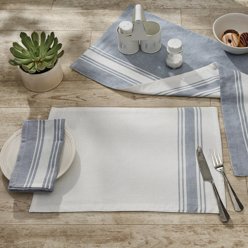Leshara Runner Striped Backed Table Runner, 36" L x 13" W