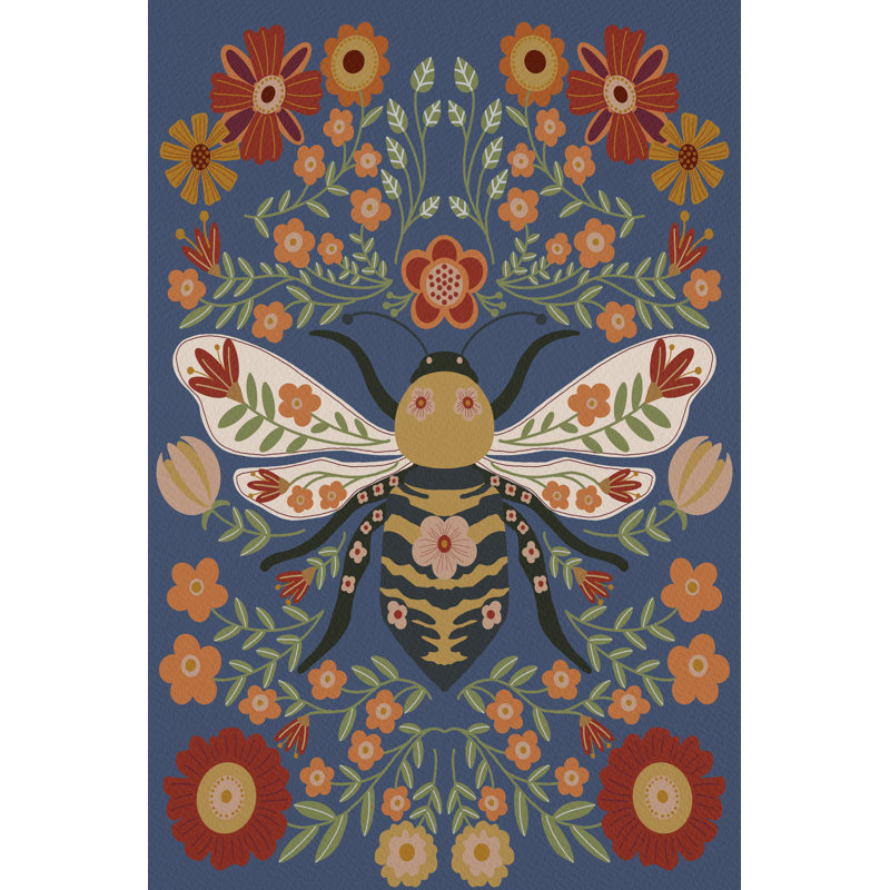 «Emerado Folk Art Fun I On Canvas» par Regina Moore, reproduction, H 18 po x l 12 po