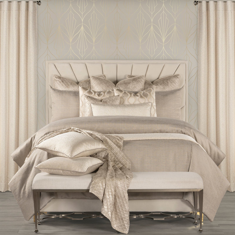 Linen Weave Duvet Cover & Insert Set, Copper, Twin Duvet Cover & Insert + 1 Standard Sham