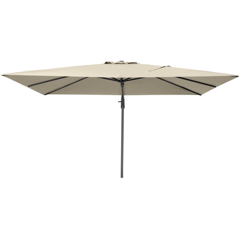 Batson 350cm X 260cm Rectangular Cantilever Parasol, Champagne, Black