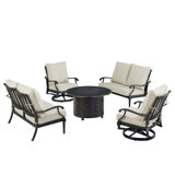 Pailyn Outdoor 6 - Piece Conversation Set
