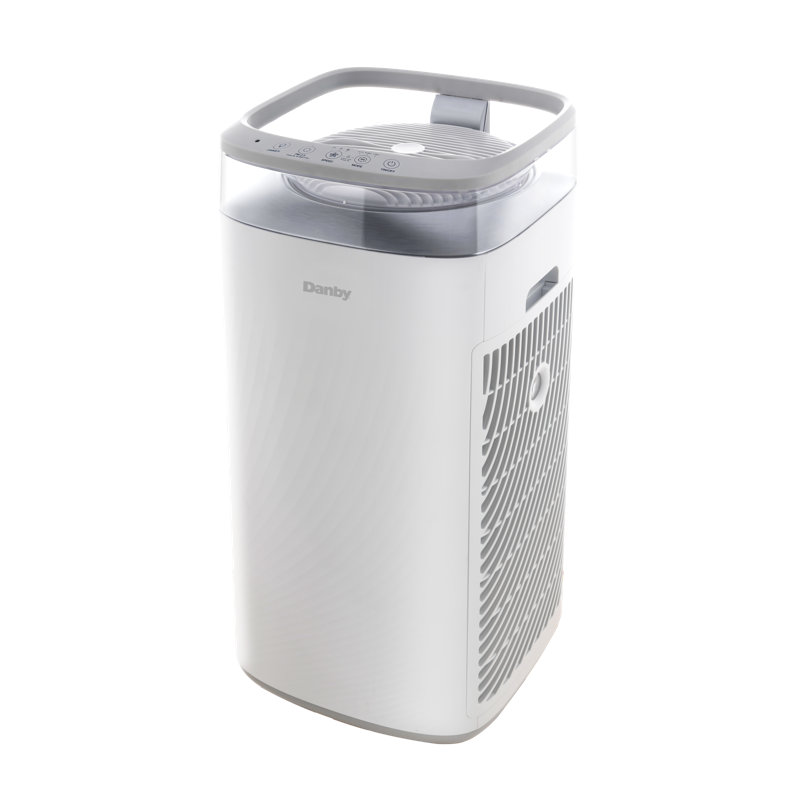 White Energy Star HEPA Filter Air Purifier for Large Rooms