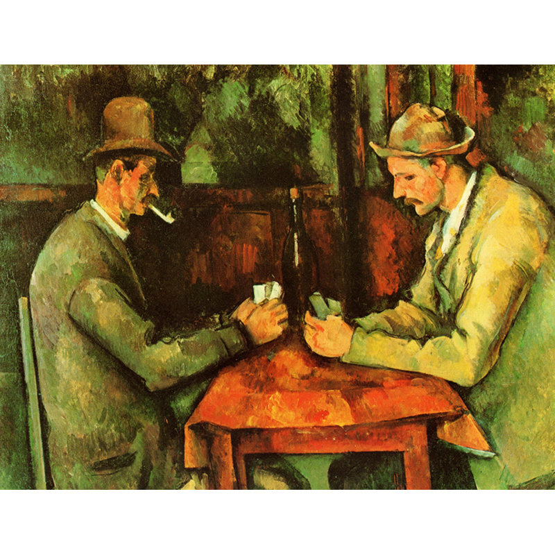 I Giocatori Di Carte ISI-EY433, H 18 po x l 24 po