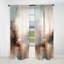 Rideau brun nature abstraite I - Rideau moderne - Velours obscurcissant - 1 panneau-107830882
