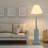 Cyndra 63'' Standard Coastal Shutter Floor Lamp - 3 Way Switch - Linen Shade-1406123230