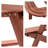 Brown Wooden Picnic Table With Benches - Outdoor Rectangle Patio Table, Weather-resistant, Built-in Umbrella Hole For Garden/backyard